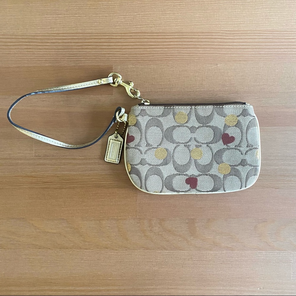 Coach Classic Logo Wristlet